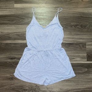 H&M Basic Blue Romper Small